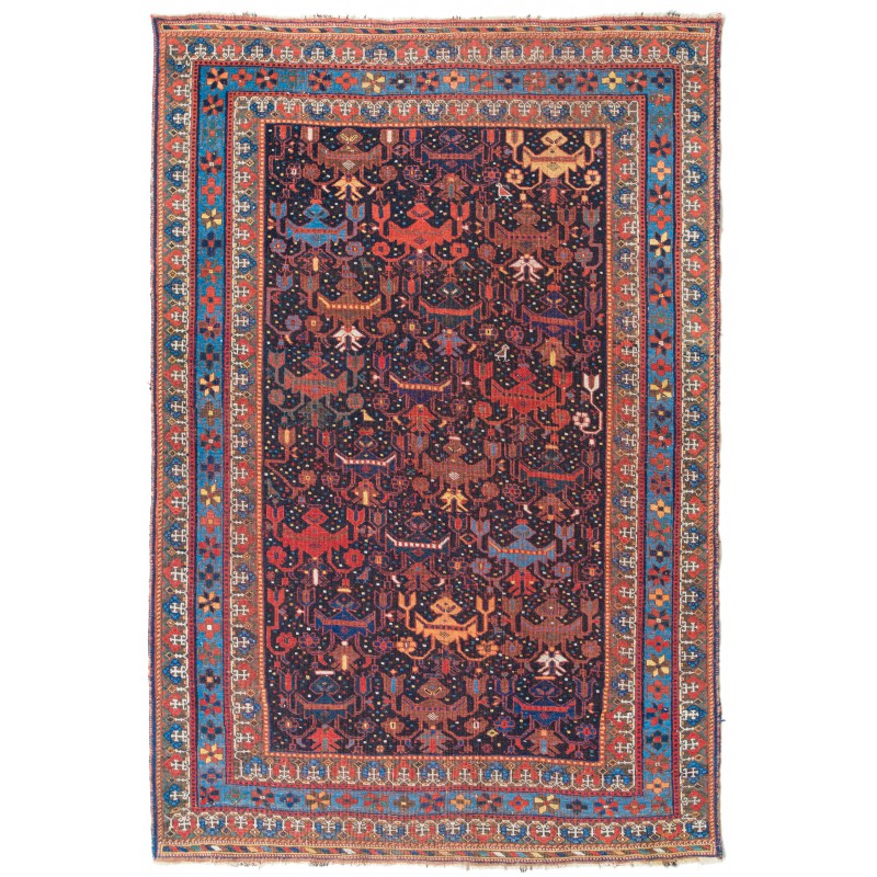 Persian Khamseh クアンティーク絨毯 C27022 Persian Khamseh クアンティーク絨毯 C27022