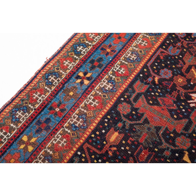 Persian Khamseh クアンティーク絨毯 C27022 Persian Khamseh クアンティーク絨毯 C27022