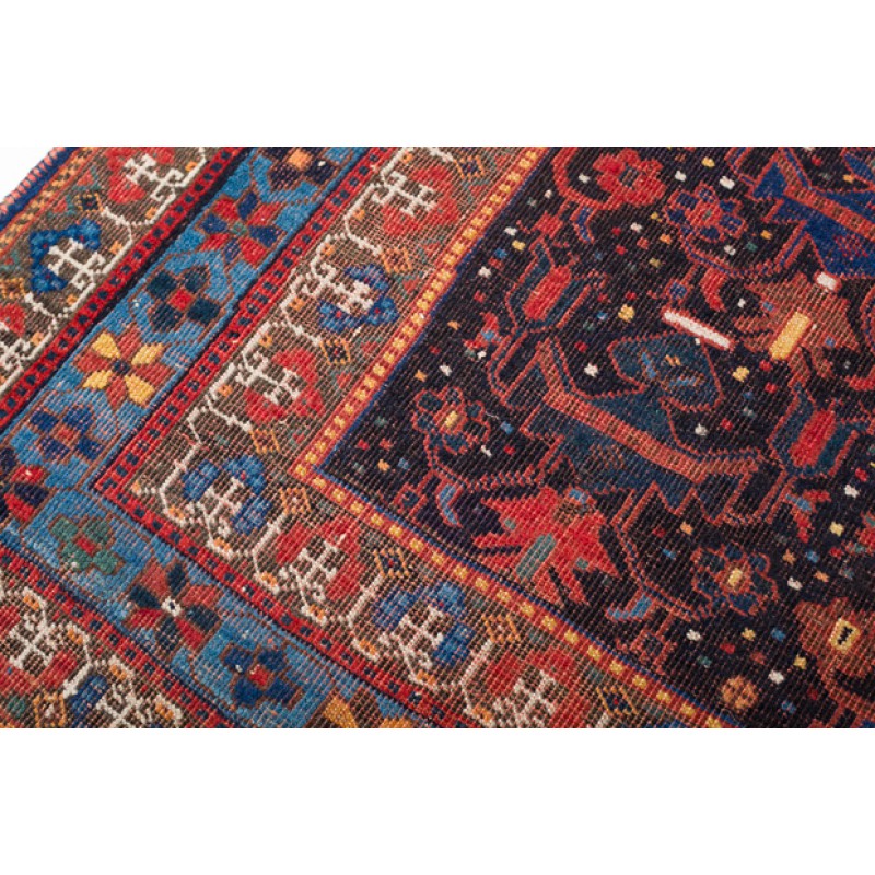 Persian Khamseh クアンティーク絨毯 C27022 Persian Khamseh クアンティーク絨毯 C27022
