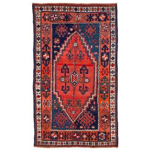 アンティーク　アナトリア絨毯　Antique Kurdish Carpet C23111