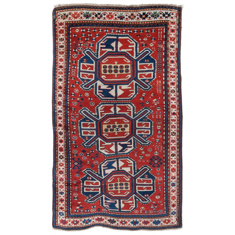 青山キリムハウス コレクションピース 絨毯 コーカサス カラバフ アンティーク絨毯 C25047