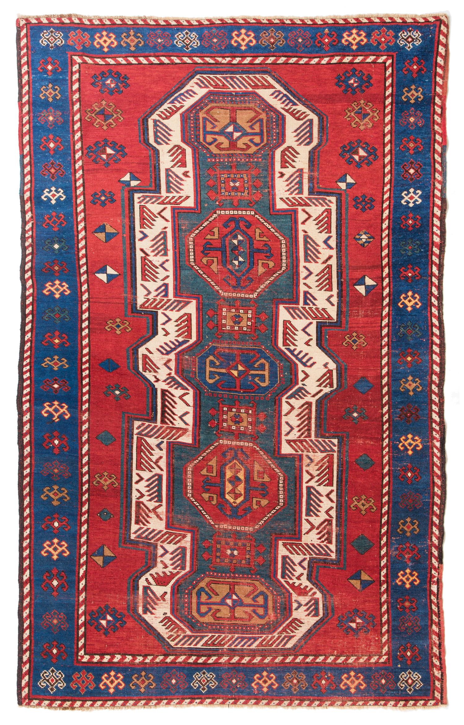 セヴァンカザックアンティーク絨毯 Antique Sewan Kazak Rug