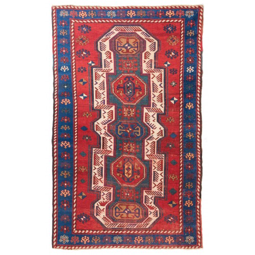 セヴァンカザックアンティーク絨毯 Antique Sewan Kazak Rug