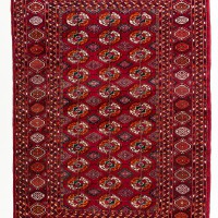 トルクメン ブハラ　 125x61cm トルクメン ブハラ 125x61cm トルクメン ブハラ 125x61cm オールド絨毯