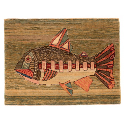 魚絨毯 fish rug C30038