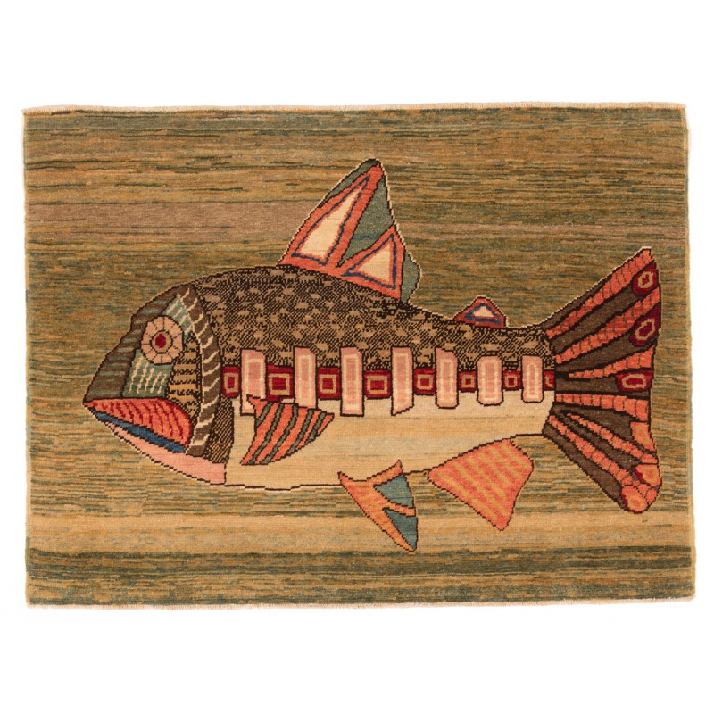 魚絨毯 fish rug C30038