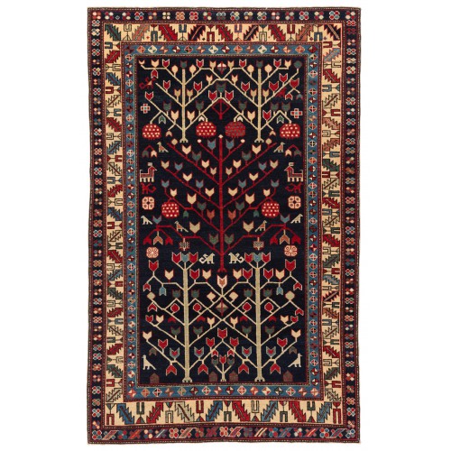 庭園の木のデザインのカザク絨毯  Kazak Rug with Garden Trees