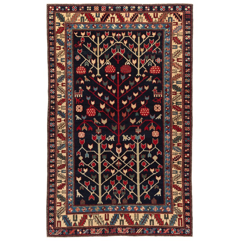 庭園の木のデザインのカザク絨毯  Kazak Rug with Garden Trees