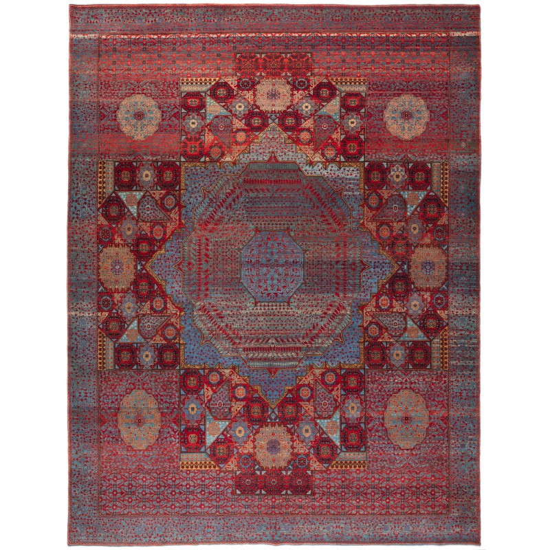 マムルークの中央に星のある絨毯 Mamluk Rug with Central Star