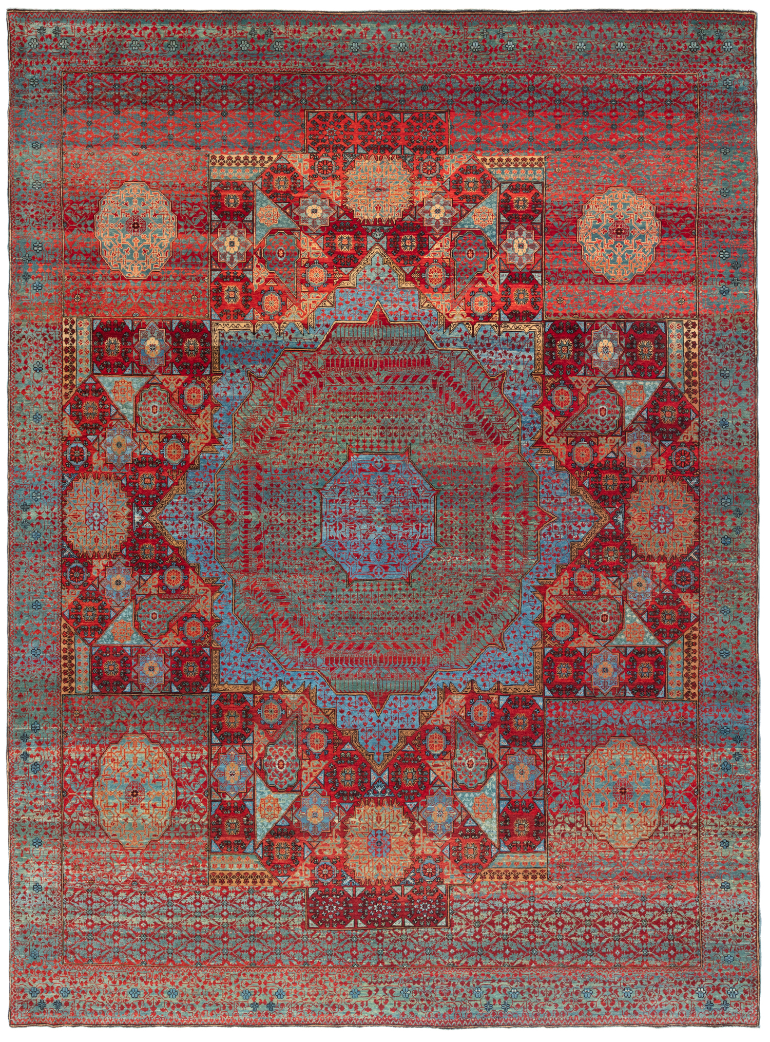 マムルークの中央に星のある絨毯 Mamluk Rug with Central Star 青山