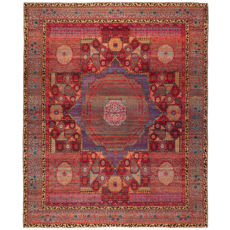 マムルークの中央に星のある絨毯 Mamluk Rug with Central Star