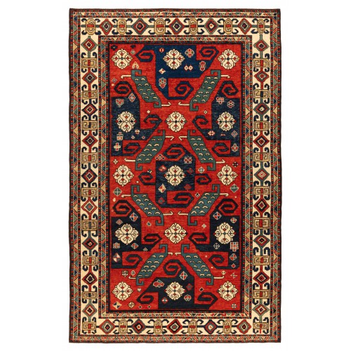 ピンウィール・スワスティカ絨毯 Pinwheel Swastika Rug