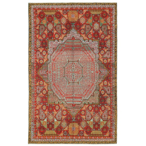 マムルークの中央に星のある絨毯 Mamluk Rug with Central Star