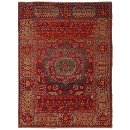 マムルークの中央に星のある絨毯 Mamluk Rug with Central Star