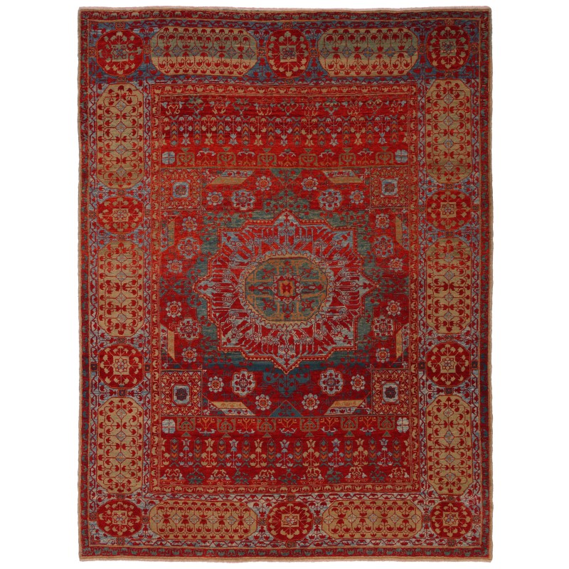 マムルークの中央に星のある絨毯 Mamluk Rug with Central Star