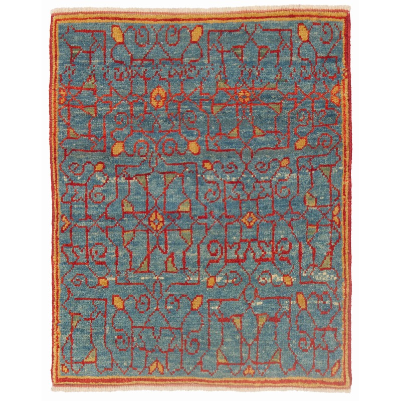 ジェレヒアン・ボーダーデザインのマムルークワギレ絨毯 Mamluk Wagireh Rug with Jerrehian Border Design