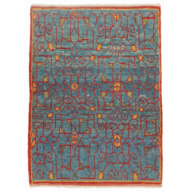 ジェレヒアン・ボーダーデザインのマムルークワギレ絨毯 Mamluk Wagireh Rug with Jerrehian Border Design