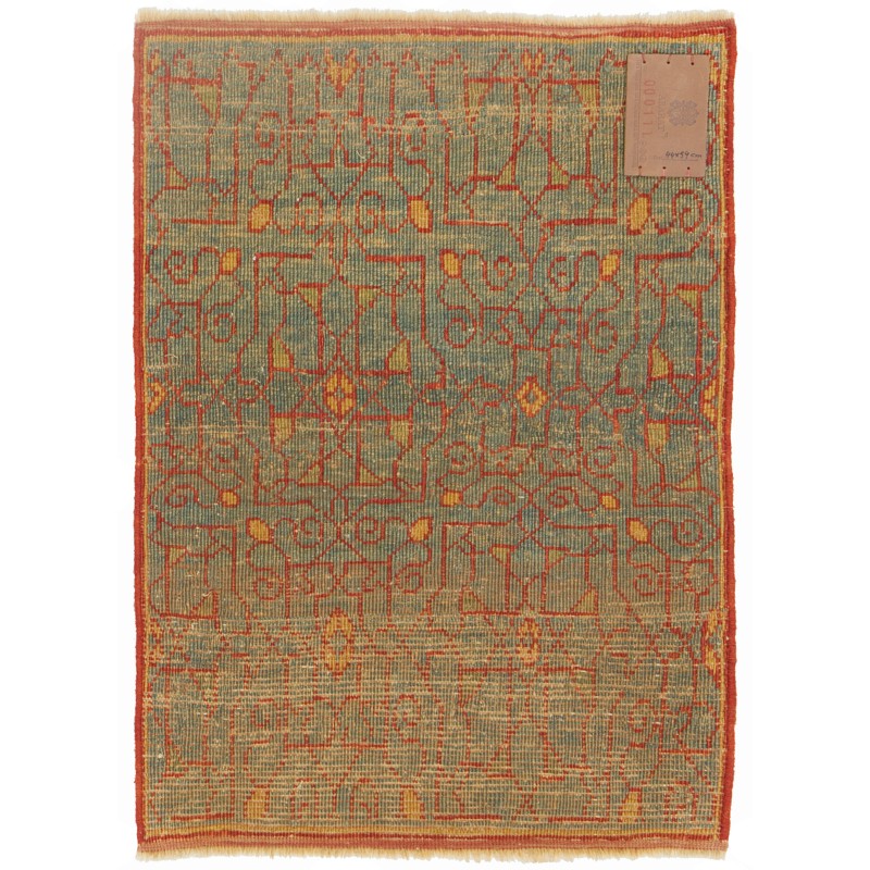 ジェレヒアン・ボーダーデザインのマムルークワギレ絨毯 Mamluk Wagireh Rug with Jerrehian Border Design