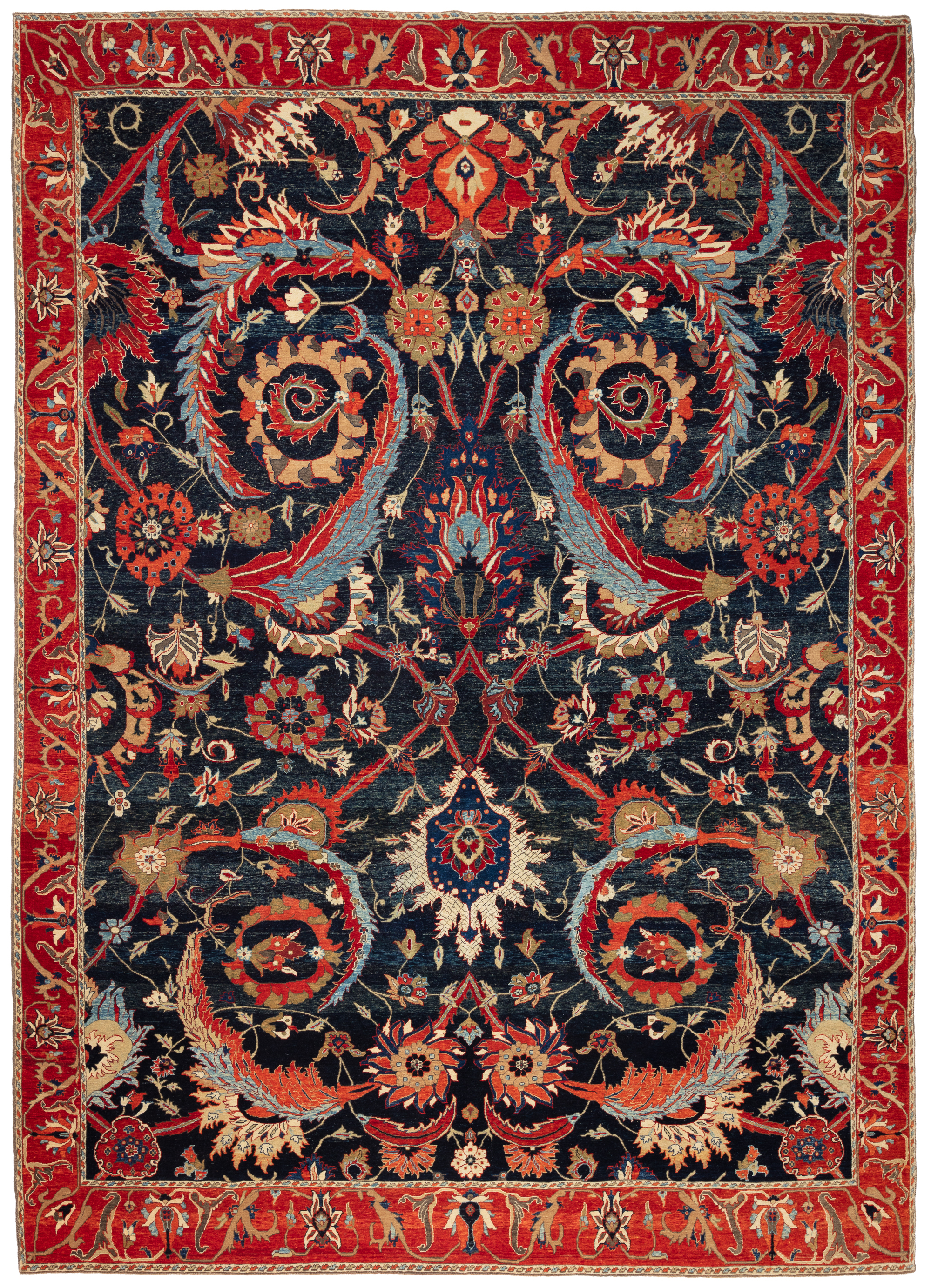 ケルマン花瓶技法の絨毯 Kerman Vase-Technique Carpet 青山キリム