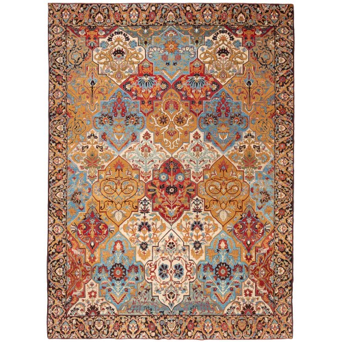 ケルマン多重メダリオン絨毯  Kerman Multi-Medallion Carpet