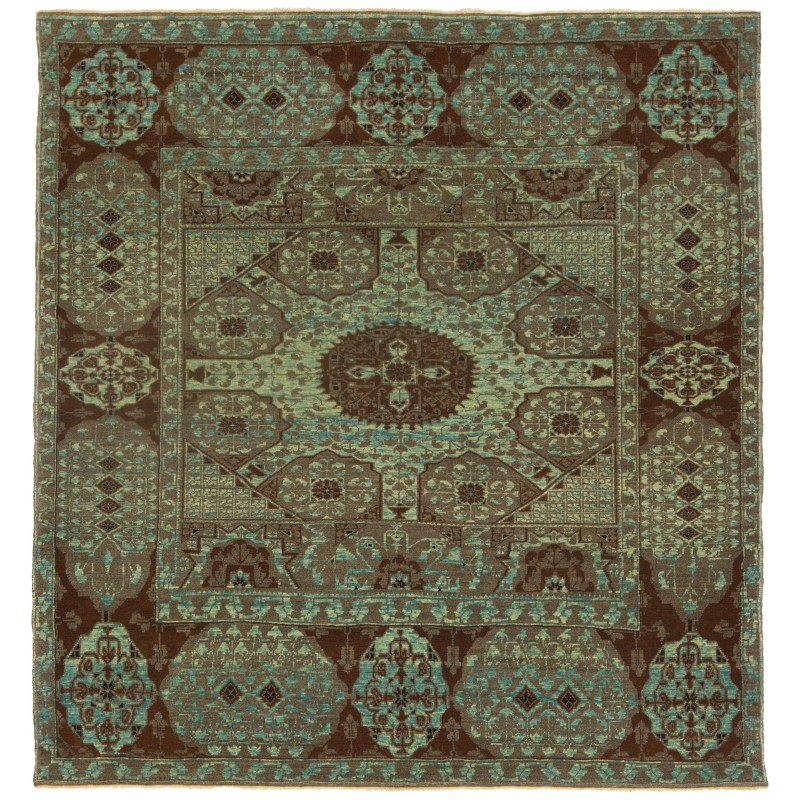 マムルーク絨毯、カップモチーフ付き Mamluk Rug with Cup Motif