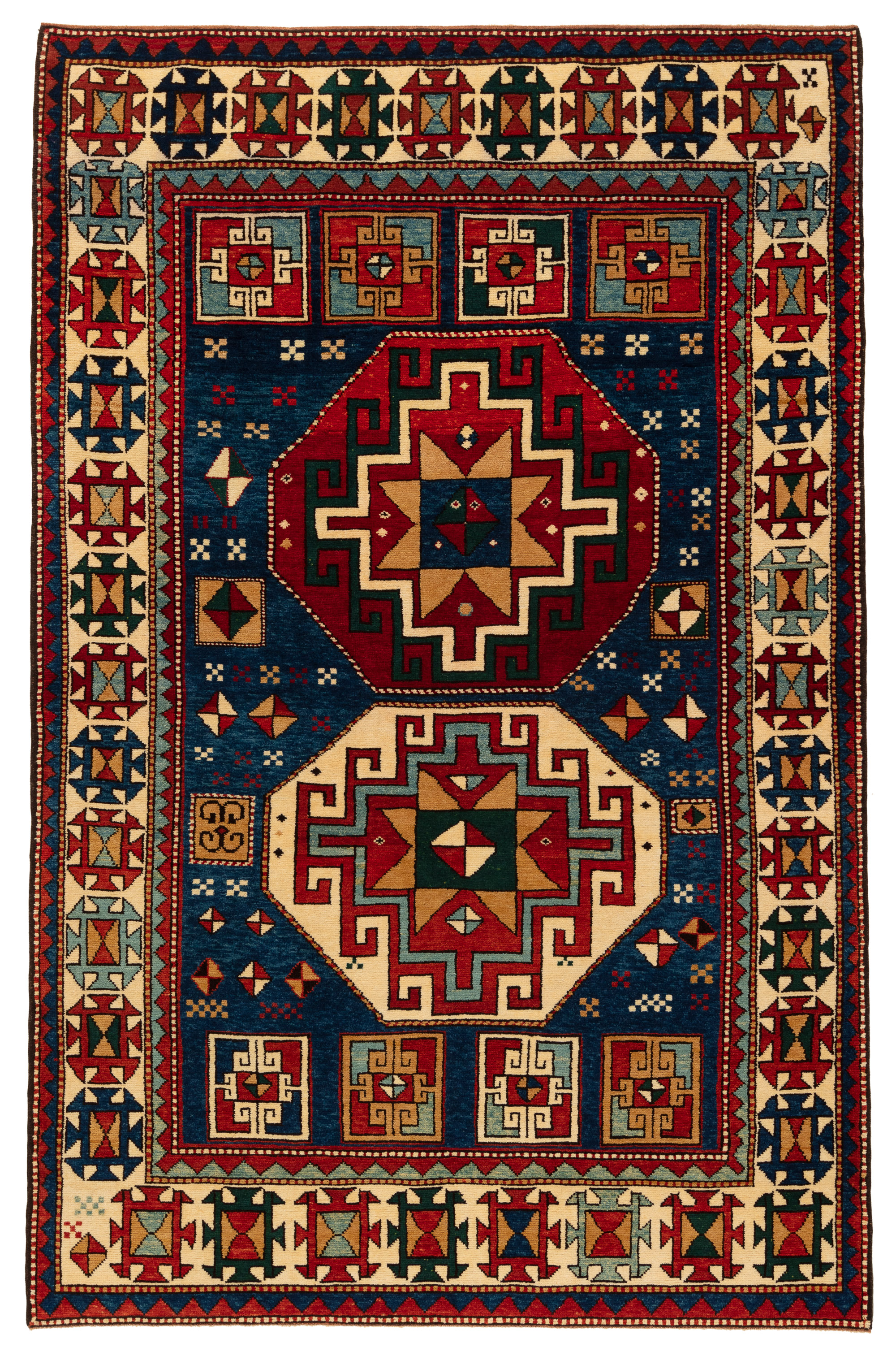 メムリング・グル・カザク絨毯 Memling Gul Kazak Rug 青山キリム