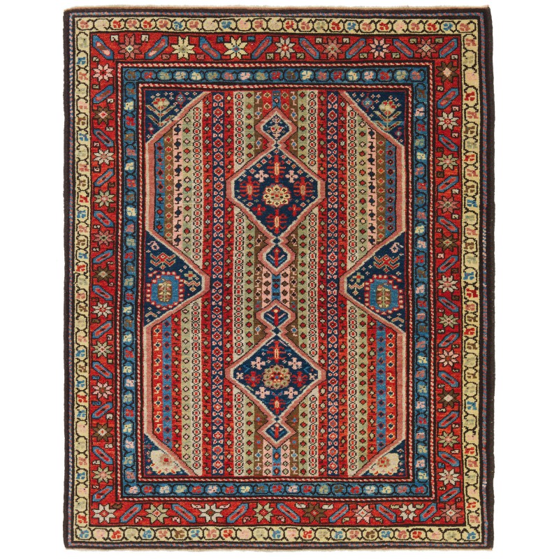 縦縞のカラバフ絨毯 Karabagh Rug with Vertical Stripes