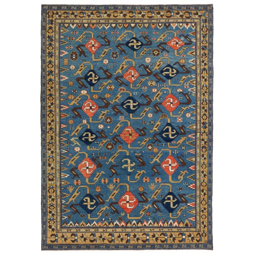 絨毯に卍のデザイン Rug with a Swastika Design