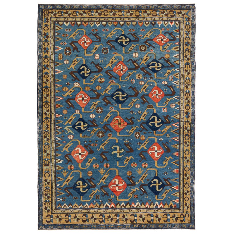 絨毯に卍のデザイン Rug with a Swastika Design