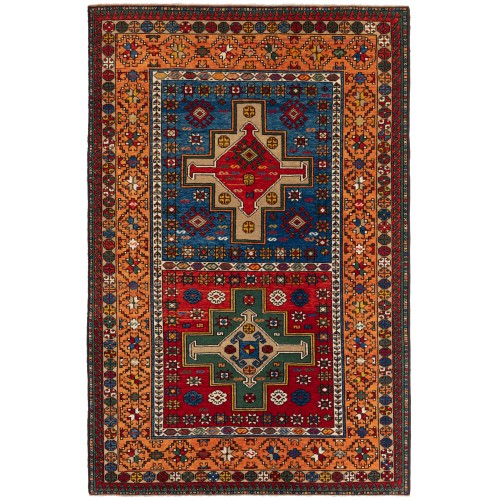 二つのメダリオンのカギズマン・カザク絨毯 Two Medallions Kagizman Kazak Rug