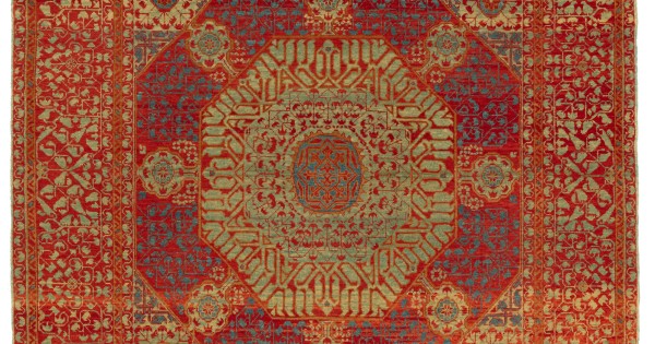 大きな八角形を持つマムルーク絨毯 Mamluk Rug with Large