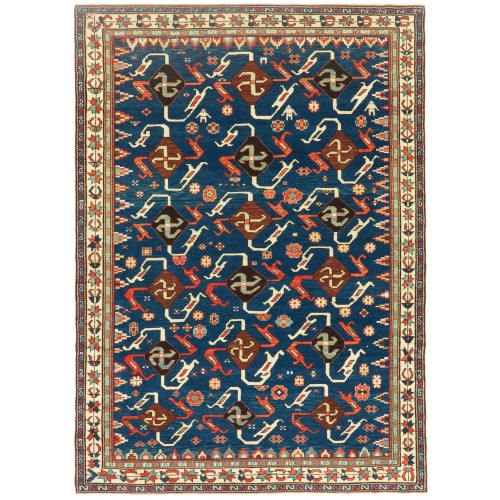 絨毯に卍のデザイン Rug with a Swastika Design