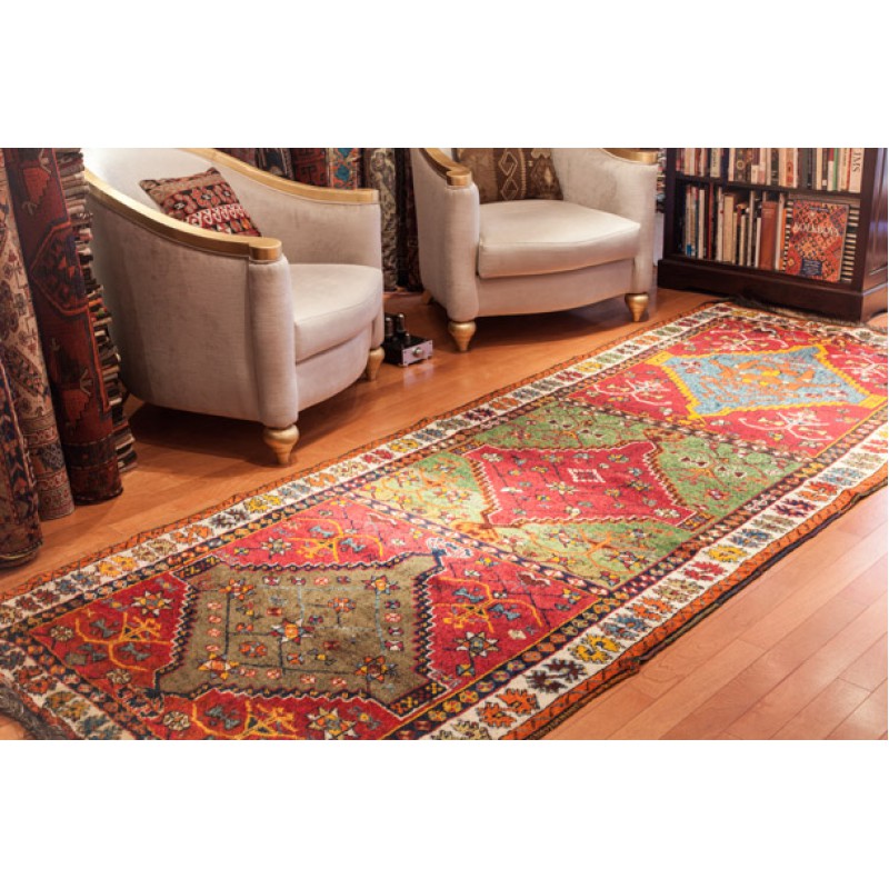 アンティーク　アナトリア絨毯　Antique Anatolian Carpet C23005