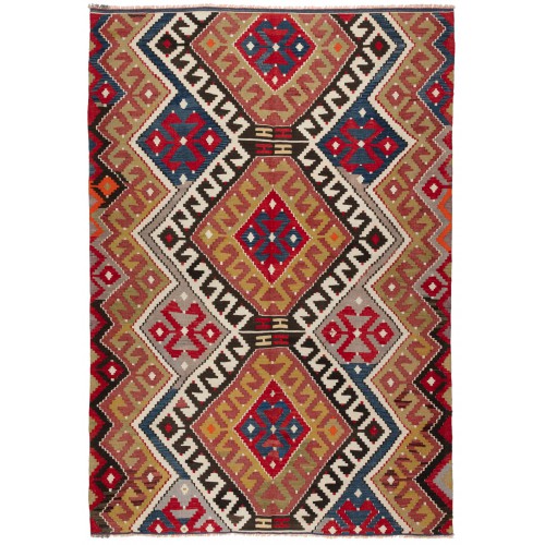 キリム 手織り ヴィンテージラ グスザニ vintage Kilim-