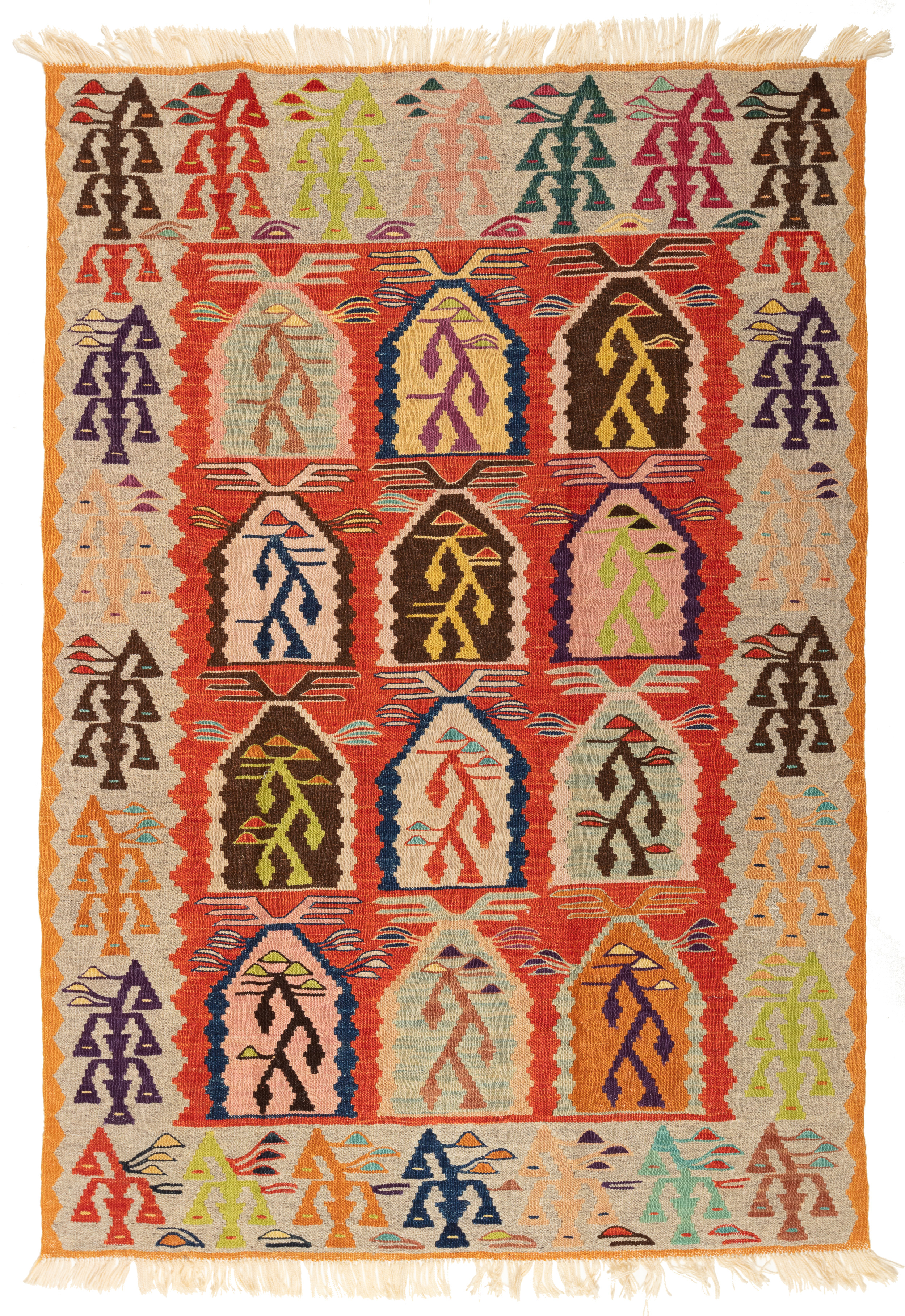 草木染めキリム 青山キリムハウス ペルシャ絨毯 トルコ絨毯キリム専門店 K50029
