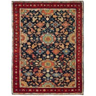 パルメットと花の格子模様の絨毯 - C50594 — 100 × 130 cm