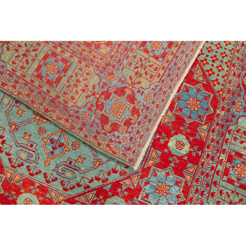 ラーの目デザインを施したマムルーク絨毯 - C50695 — 168 × 232 cm