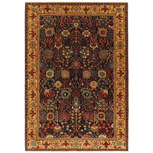 貴重なサファヴィド・キルマン「花瓶」カーペット - C50768 — 225 × 321 cm